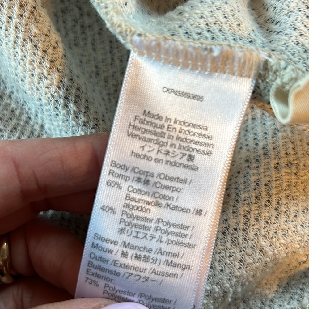 Madewell Quilted Sleeve Hoodie Sweatshirt NB523 - Picture 9 of 11